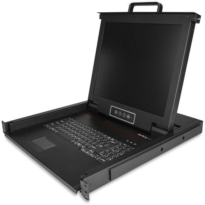 StarTech.com LCD Rack Console - Steel - Black - 1 Computer(s) - 43.2 cm (17") LCD - SXGA - 1280 x 1024USB