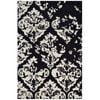 Designer Handmade Wool Rug - Erase 6420 - Black/Cream-160x230cm