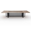 Modern Furniture VIDAL Boardroom Table 300x120cm - Warm Oak & Black