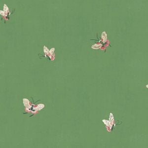 Wallpaper Trader Butterflies, Green