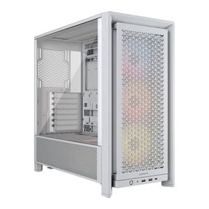 Corsair Frame 4000d Rs Argb Modular Mid-tower Pc E-atx Case - White [cc-9011297-ww]