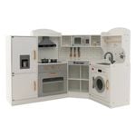Costway Wooden Pretend Cooking Toy with Kitchen Accessories