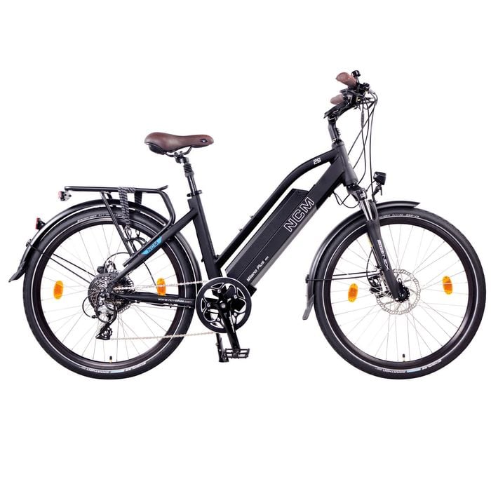 Ncm Milano Plus Trekking E-bike, City-bike, 250w, 48v 16ah 768wh Battery [black 26]