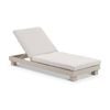 Santorini Aluminium Sun Lounge Light Dune With Sunbrella Cushion & Sunbrellla Canvas Cushions