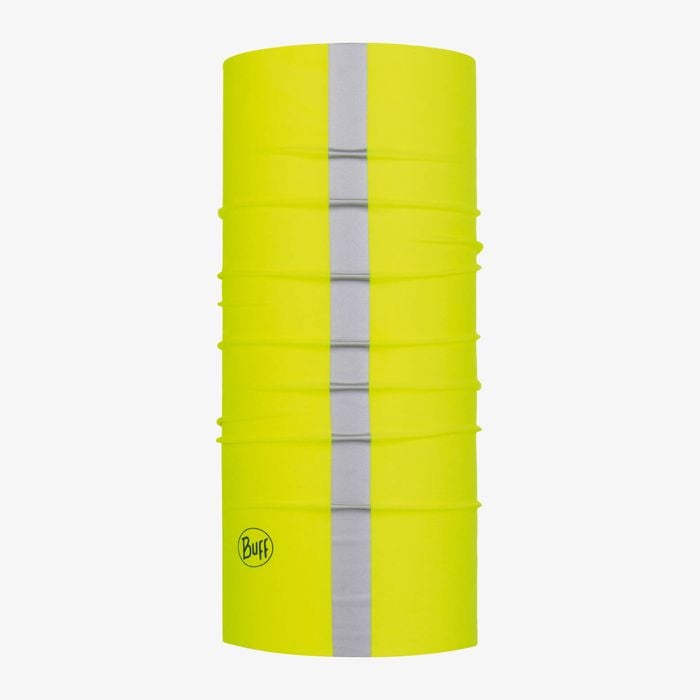 BUFF Safety Original Ecostretch Multifunctional Neckwear - Reflective Solid R-Yellow Fluor