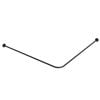 Emro 1200 x 1200 x 19mm Matte Black Stainless Steel Shower Rail