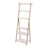 Takara Kusa 3-tier Natural Bamboo Shelf & Rack Natural And White Bathroom Organiser 52.5x30x152cm