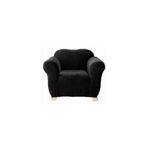SureFit Pearson One Seater Couch Cover Ebony