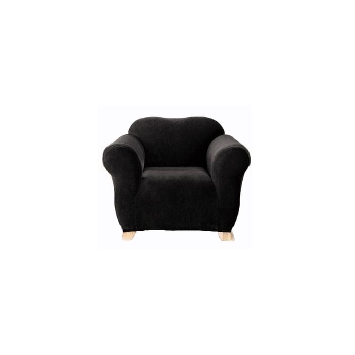 SureFit Pearson One Seater Couch Cover Ebony