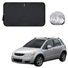 Front Windscreen Sun Shade for Suzuki SX4 2006 - 2013 Auto (GY/EY/RW) - Standard 150 x 85 cm - Black