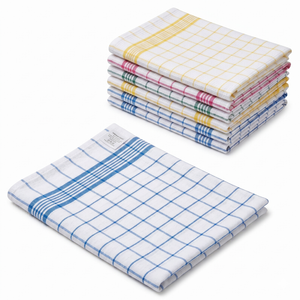 12pcs 100% Cotton Tea Towel 60cm x 90cm Commercial Grade - Multicoloured | 100% Cotton