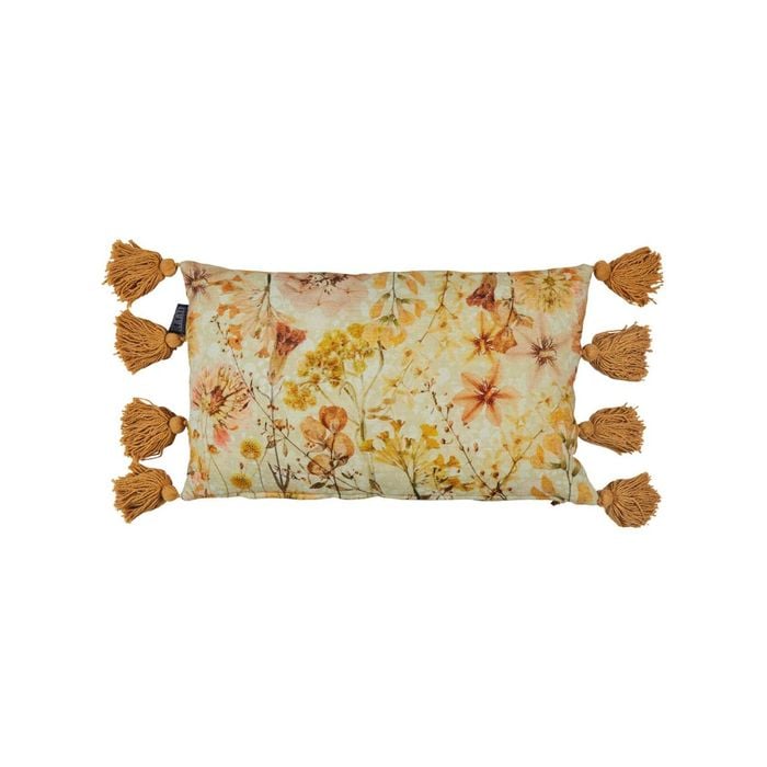 Bedding House 30cm x 50cm Yellow Wildflower Yellow Filled Cushion 30cm x 50cm