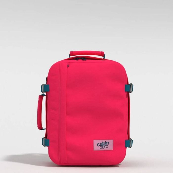 Cabinzero Classic 28l Lightweight 0.6kg Carry On Backpack - Miami Magenta