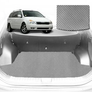 6D Diamond Car Boot Mat for Kia Carnival (VQ)2006-2014-Cargo Mat-Grey-Outback GT