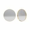 Forme 600mm Bushed Gold Round Framed Mirror
