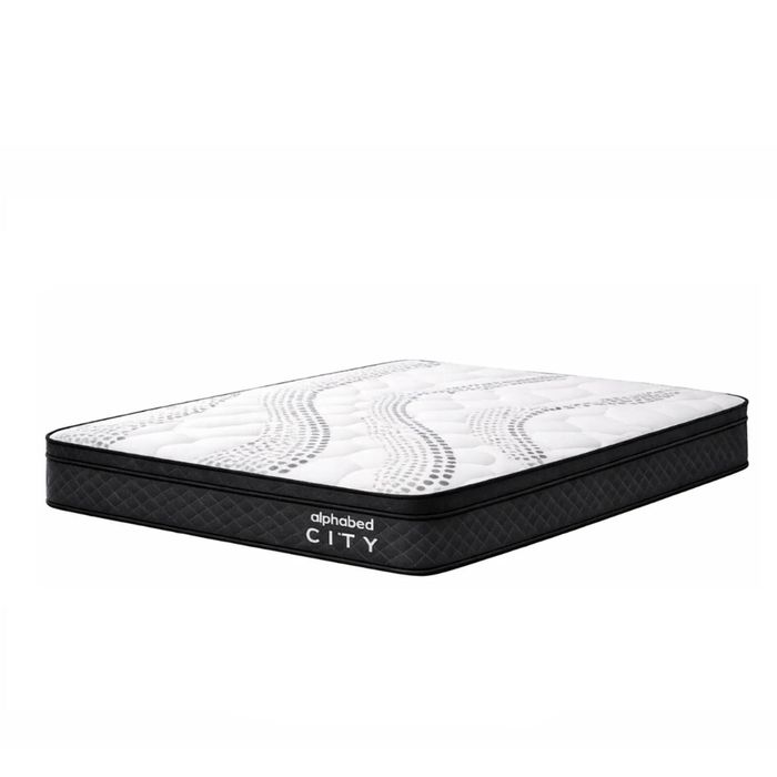 Biglot Harbour City Mattress Medium Feel 3 Zoned Pocket Spring Mattress - White/Grey, Bedding Queen