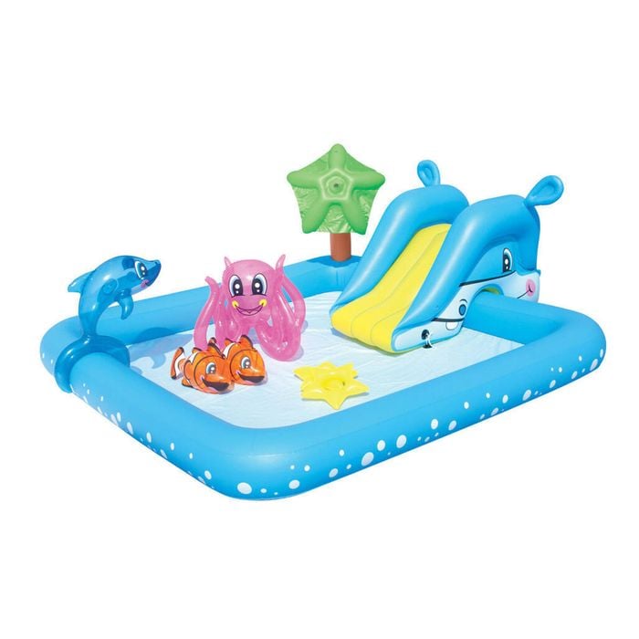 Bestway 308l Fantastic Aquarium-themed Play Centre With Detachable Slide