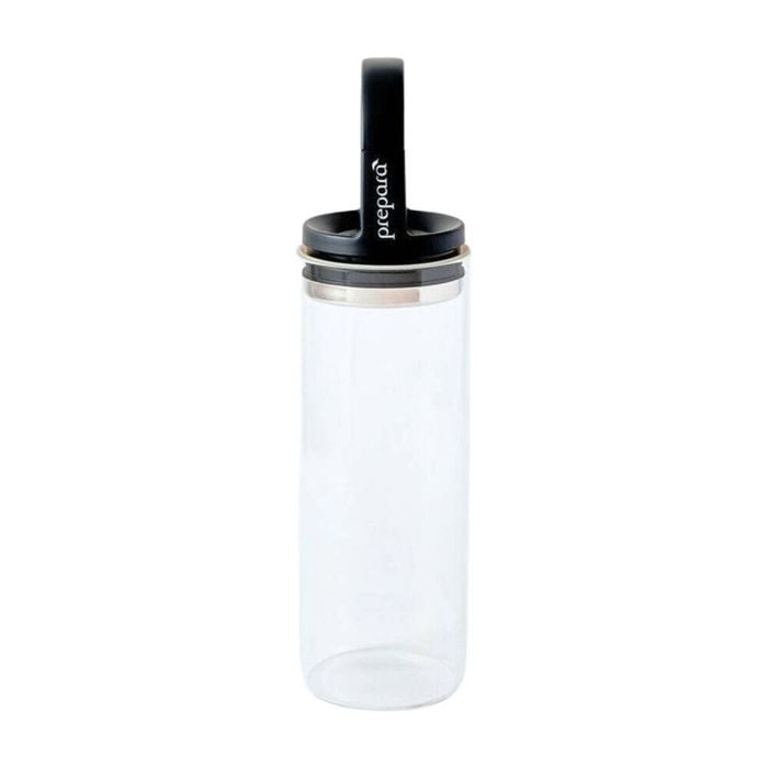 Prepara Evak 1.36L Mini Food Storage Container w/ Gloss Handle Large Black