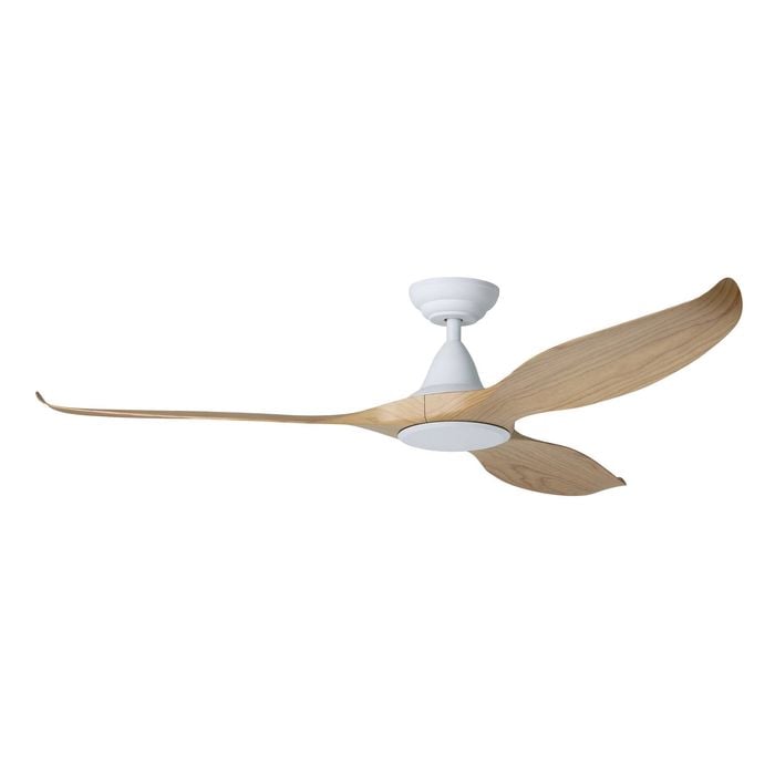 Eglo Noosa 60" Dc Fan White/blackbutt