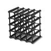 Artiss Wine Rack 20 Bottle Black