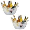 Serroni Jumbo Party Tub Clear Set of 2 | 10 Litre