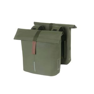 Basil City Double Pannier Bag 28-32L Moss Green Green