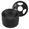 8 Pack of 1.25kg - Total 10kg Olympic Ez Grip Cast Iron Hammertone Weight Plate Weight Set