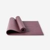 Decathlon - 8 Mm Grippy And Comfortable Gentle Yoga Mat - Burgundy - One Size