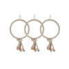 Yes4pets 3 X 23 Cm Large Jute Ring Toy Parrot Parakeet Cockatiel Budgie
