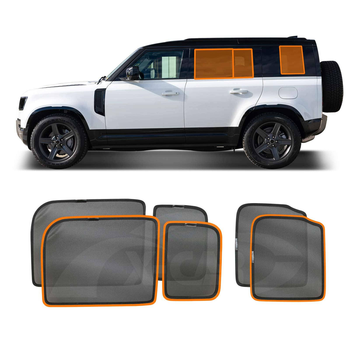 Rear Port Window Sun Shade for Land Rover Defender 2020-Onwards Car Sun ...