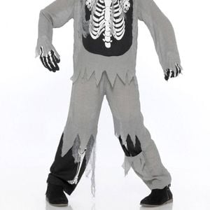 Swamp Zombie Skeleton Boys Halloween Costume - Large