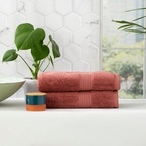 Renee Taylor Stella 2 Pack Brick Bath Sheet