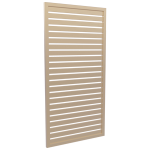 ProtectorAl 300-1000W X 1001-2000H Primrose Aluminium Welded Slat Panel Horizontal 18mm Gap
