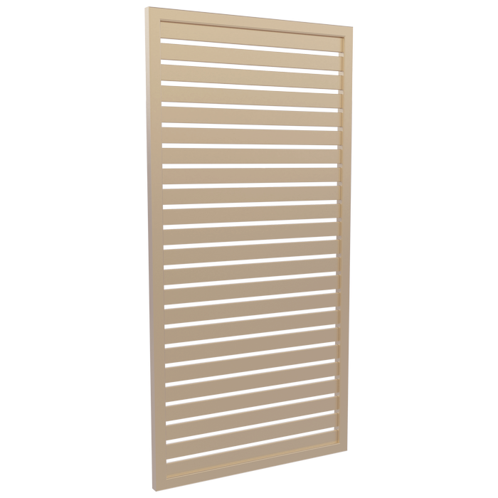 ProtectorAl 300-1000W X 1001-2000H Primrose Aluminium Welded Slat Panel Horizontal 18mm Gap
