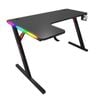 MIUZ Black 140cm Large Gaming Desk RGB Carbon Fiber Finish Desktop PC Table