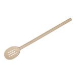 Euroline 35cm Wooden Slotted Spoon Cooking Utensil - Beige