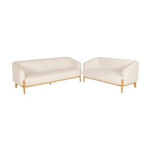 Fraser Indoor 3+2 Seater Plush Fabric Sofa Lounge Setting