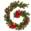 Lifebay Twinkling Tidings: LED-lit Christmas Rattan Garland