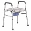 Advwin Raised Toilet Seat with Handles Bucket, Toilet Seat Risers 6-Level Height Adjustable, 350lbs for Elderly, Pregnant