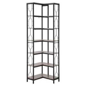 Artiss 6 Tiers Bookshelf Corner Shelf Bookcase Display Shelves Oak