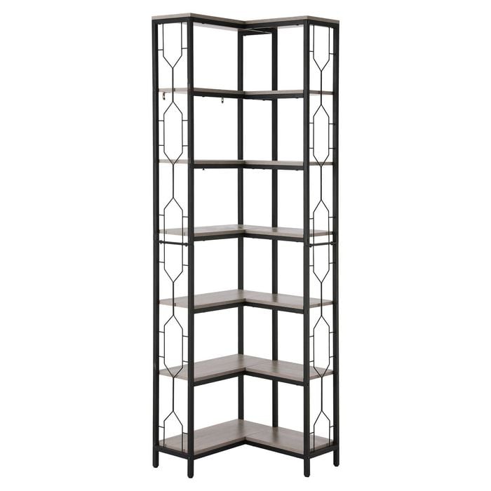 Artiss 6 Tiers Bookshelf Corner Shelf Bookcase Display Shelves Oak