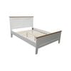 Lobelia Bed Frame Double Size Mattress Base Solid Rubber Timber Wood - White