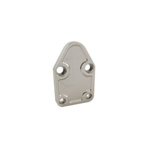 Fuel Pump Block Off Plate Small Block Chev Clear Anodised Billet Aluminium