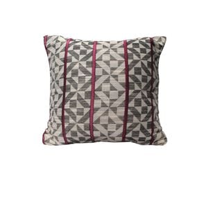 Home Innovations Checks Cushion Cover Plum