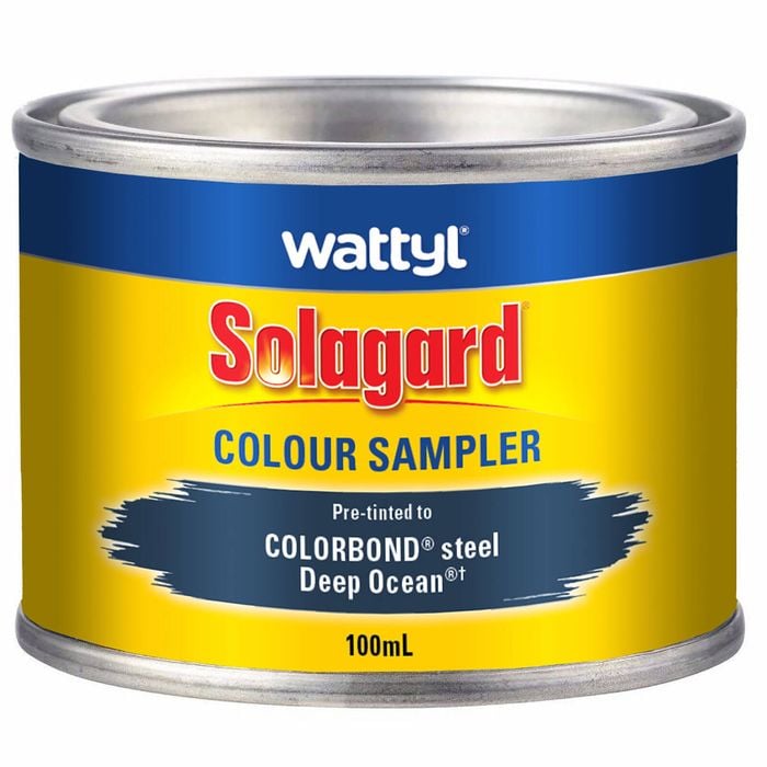 Wattyl 100ml Deep Ocean Low Sheen Pre-tinted Solagard Colour Sampler