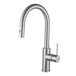 Mondella Resonance 35mm Brushed Nickel Side Lever Pull Down Sink Mixer