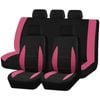 Catzon Car Seat Covers Soft Sponge Easy Install Sedan Truck Suv-pink