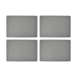 4pk Maxwell And Williams Table Accents Textured Placemat 43x30cm - Charcoal