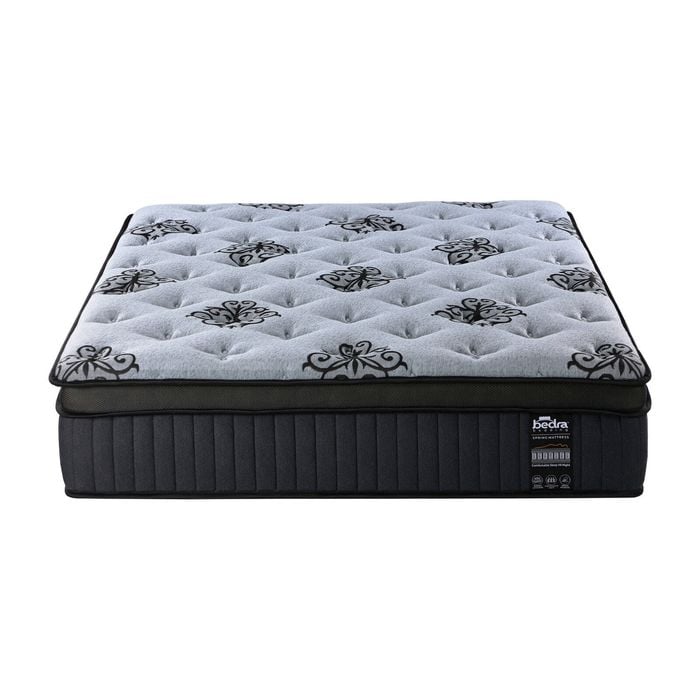 Bedra Double Mattress Bamboo Pocket Spring Euro Top Medium Firm Egg Foam 32cm