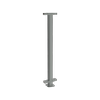 ProtectorAl 1010mm H Palladium Silver Aluminium Flanged Middle Balustrade Post